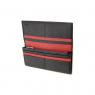 クロミア レディース 長財布 イタリアレザー 2400026-NER ブラック×レッドの商品詳細画像
