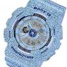 カシオ ベビーG デニムカラー クオーツ レディース 腕時計 BA-110DC-2A3 ブルーの商品詳細画像