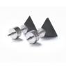 22designstudio Tetrahedron Earring (Dark Grey) イヤリング CE02001の商品詳細画像