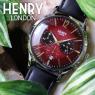 ヘンリーロンドン チャンセリー 41mm クロノ ユニセックス 腕時計 HL41-CS-0099 レッド/ブラックの商品詳細画像