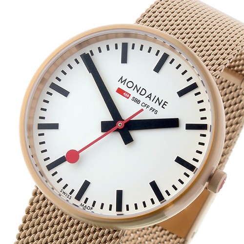 モンディーン クオーツ レディース 腕時計 A7633036222SBM ホワイト