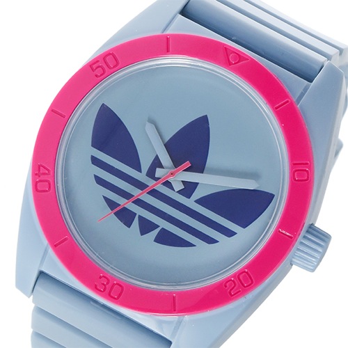 アディダス サンティアゴ クオーツ ユニセックス 腕時計 ADH2871 ブルーグレー/ピンク