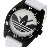アディダス オリジナルス サンティアゴ ユニセックス 腕時計 ADH3133 ホワイト/ブラック