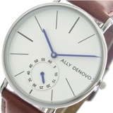 アリーデノヴォ ALLY DENOVO 腕時計 レディース 36mm AF5001-2 HERITAGE SMALL クォーツ ホワイト ブラウン