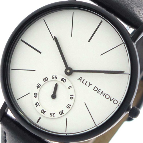 アリーデノヴォ ALLY DENOVO 腕時計 レディース 36mm AF5001-5 HERITAGE SMALL クォーツ ホワイト ブラック