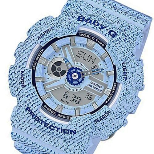 カシオ ベビーG デニムカラー クオーツ レディース 腕時計 BA-110DC-2A3 ブルー