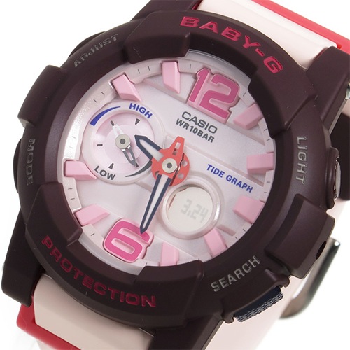 カシオ ベビーG  Gライド クオーツ レディース 腕時計 BGA-180-4B4 ピンク