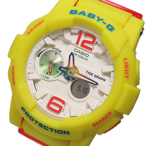 カシオ ベビージー Baby-G クオーツ レディース 腕時計 BGA-180-9B ホワイト
