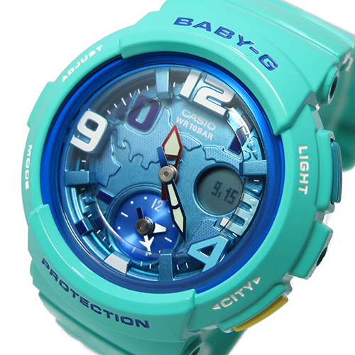 カシオ ベビージー Baby-G クオーツ レディース 腕時計 BGA-190-3B ブルー