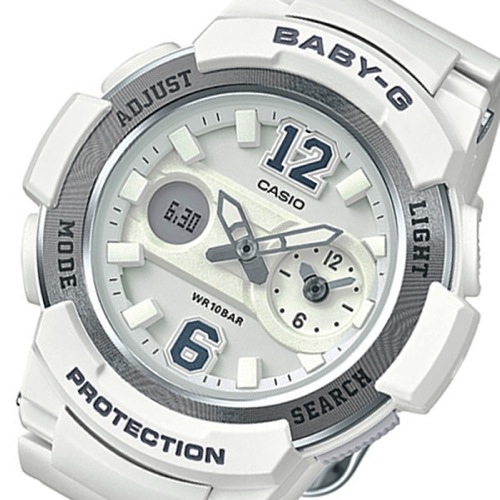 カシオ ベビーG アナデジ クオーツ レディース 腕時計 BGA-210-7B4 ホワイト
