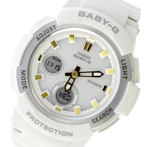 カシオ ベビーG クオーツ レディース 腕時計 BGA-2100GA-7AJF ホワイトシルバー 国内正規