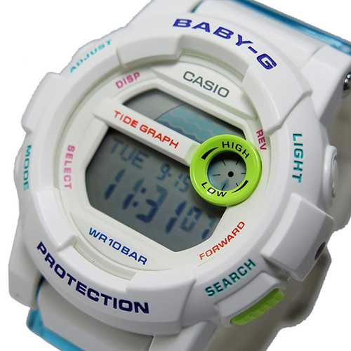 カシオ ベビージー Baby-G Gライド レディース 腕時計 BGD-180FB-7 ホワイト