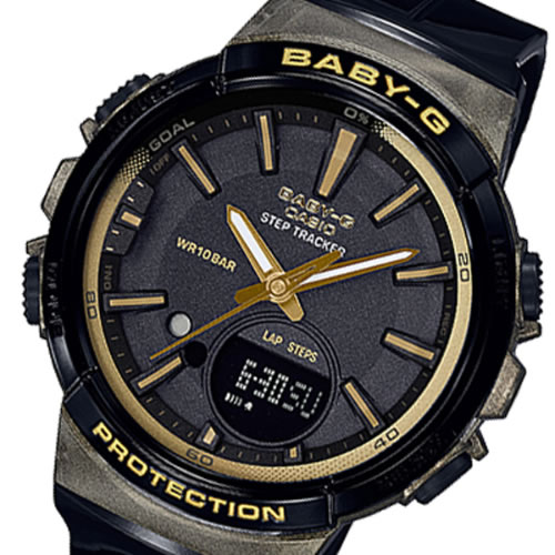 カシオ ベビーG アナデジ クオーツ レディース 腕時計 BGS-100GS-1AJF ブラック 国内正規