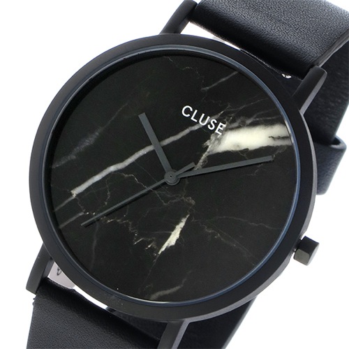 クルース ラロッシュ 大理石モデル 38mm ユニセックス 腕時計 CL40001 フルブラック/ブラックマーブル