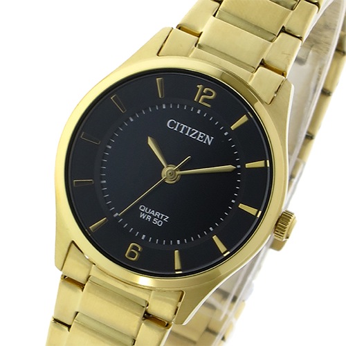 シチズン クオーツ レディース 腕時計 ER0203-85E ブラック/ゴールド
