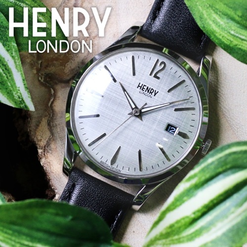 ヘンリーロンドン ピカデリー 39mm ユニセックス 腕時計 HL39-S-0075 シルバー/ブラック