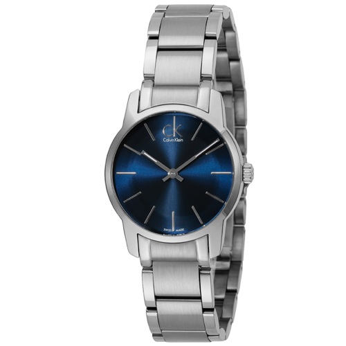 カルバン クライン シティ クオーツ レディース 腕時計 K2G231.4N ブルー