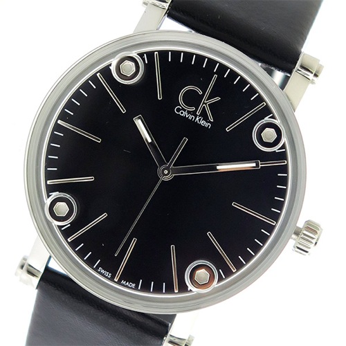 カルバンクライン クオーツ レディース 腕時計 K3B231C1 ブラック/ブラック