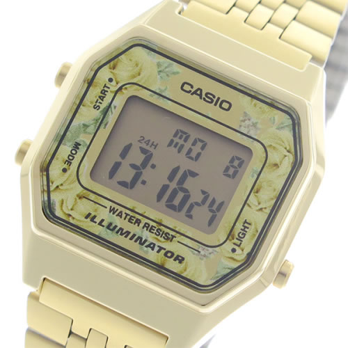 【希少逆輸入モデル】 カシオ クオーツ レディース 腕時計 LA680WGA-4C 液晶/ピンク/ゴールド