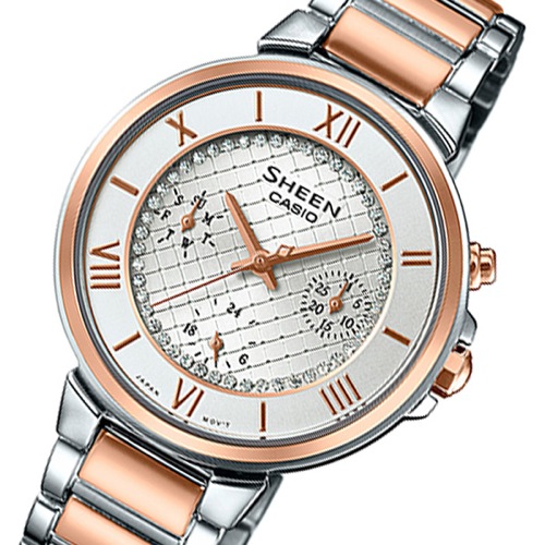 カシオ シーン レディース 腕時計 SHE-3040SGJ-7AJF シルバー 国内正規