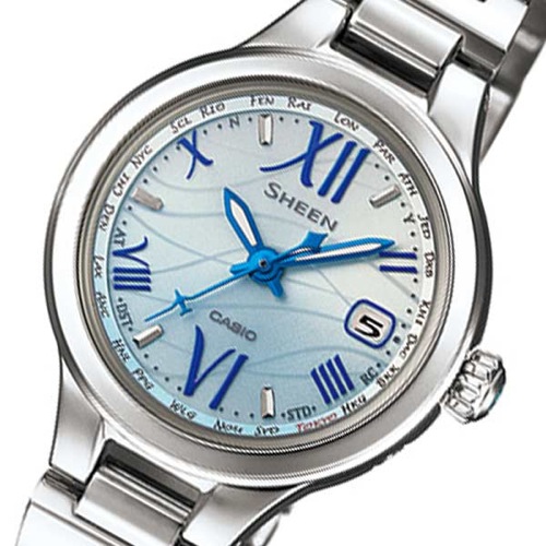 カシオ シーン ソーラー レディース 腕時計 SHW-1700D-2AJF ブルー 国内正規