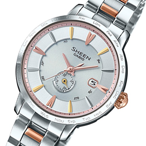 カシオ シーン ソーラー レディース 腕時計 SHW-1800BSG-7AJF シルバー 国内正規