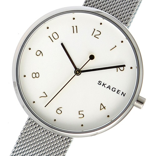 スカーゲン シグネチャー クオーツ レディース 腕時計 SKW2623 パールホワイト