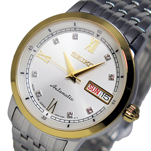 セイコー SEIKO プレサージュ 自動巻き レディース 腕時計 SRP396J1 ゴールド