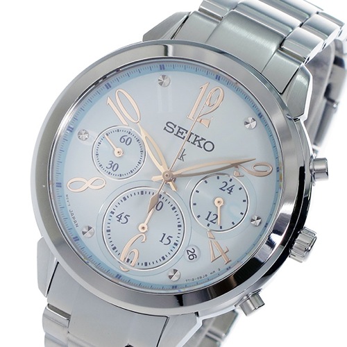 セイコー SEIKO クロノ ルキア クオーツ レディース 腕時計 SRW827P1 ブルー