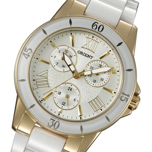 オリエント クオーツ レディース 腕時計 SUT0F003S0 シャンパンゴールド/ホワイト