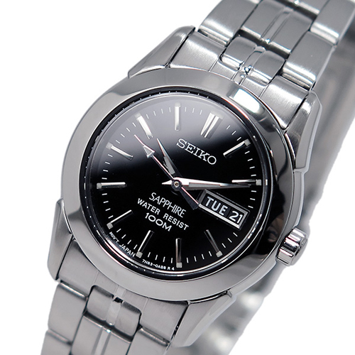 セイコー SEIKO 100M クオーツ レディース 腕時計 SXA099P1 ブラック