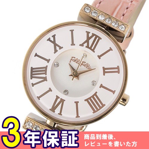 フォリフォリ ミニダイナスティ クオーツ レディース 腕時計 WF13B014SSW-OR ホワイト
