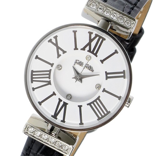 フォリフォリ ミニダイナスティ クオーツ レディース 腕時計 WF15A028SSW-BK ホワイト