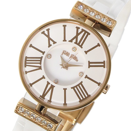 フォリフォリ ミニダイナスティ クオーツ レディース 腕時計 WF15B028BSZ-XX ホワイト