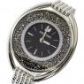 スワロフスキー クリスタルライン・オーバル クオーツ レディース 腕時計 5181664 ブラックの商品詳細画像