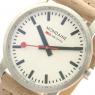 モンディーン MONDAINE 腕時計 メンズ レディース A400.30351.16SBG クォーツ ホワイト ベージュの商品詳細画像
