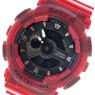 カシオ ベビーG  レディース 腕時計 BA-110CR-4AJF ブラック/レッドの商品詳細画像