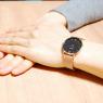 クルース ミニュイ メッシュベルト 33mm レディース 腕時計 CL30016 ブラック/ローズゴールドの商品詳細画像