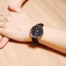 クルース ミニュイ レザーベルト 33mm レディース 腕時計 CL30022 ブラック/ブラックの商品詳細画像