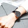 ダニエル ウェリントン クラシック ブラック シェフィールド/ローズ 36mm ユニセックス 腕時計 DW00100139の商品詳細画像