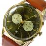 ヘンリーロンドン  チズウィック ユニセックス 40mm クロノ 腕時計 HL41-CS-0190 グリーン/ブラウンの商品詳細画像