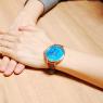 ローラローズ ブルーマグネイサイト クオーツ ユニセックス 腕時計 LR2024 ブルー/ブラウンの商品詳細画像