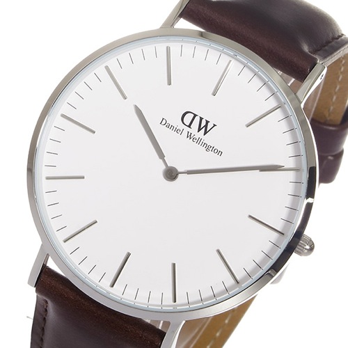 ダニエル ウェリントン ブリストル/シルバー 40mm クオーツ 腕時計 0209DW (DW00100023)