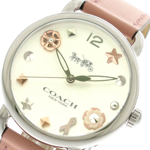 コーチ COACH 腕時計 レディース 14502799 クォーツ メタルホワイト ピンク