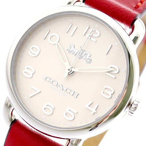 コーチ COACH 腕時計 レディース 14502814 クォーツ オフホワイト レッド