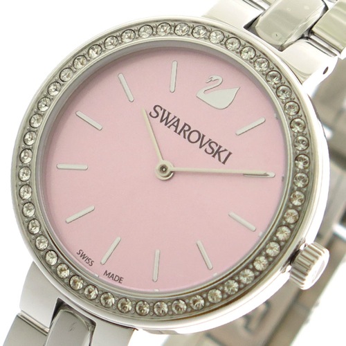 スワロフスキー SWAROVSKI 腕時計 レディース 5130573 クォーツ ピンク シルバー