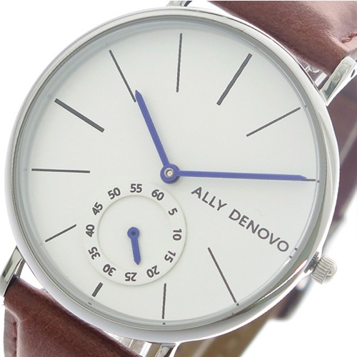 アリーデノヴォ ALLY DENOVO 腕時計 レディース 36mm AF5001-2 HERITAGE SMALL クォーツ ホワイト ブラウン
