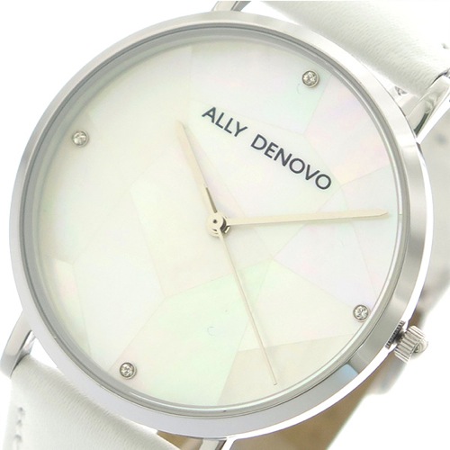 アリーデノヴォ ALLY DENOVO 腕時計 レディース 36mm AF5003-6 GAIA PEARL クォーツ ホワイトシェル ホワイト