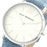 アリーデノヴォ ALLY DENOVO 腕時計 レディース 36mm AF5006-2 NEW VINTAGE DENIM クォーツ ホワイト ブルー