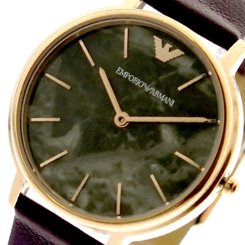 エンポリオアルマーニ EMPORIO ARMANI 腕時計 レディース AR11172 クォーツ グレーマーブル パープル